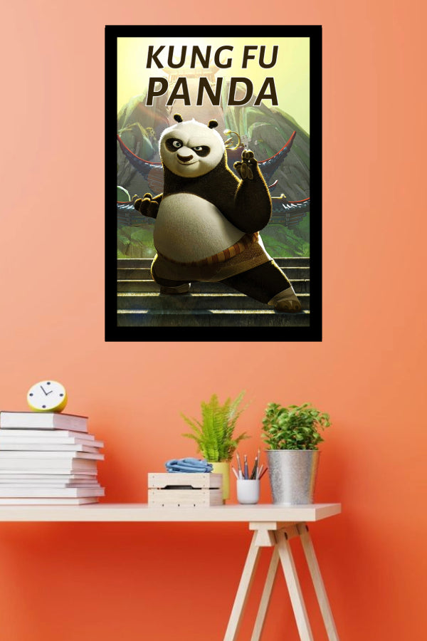 Kung Fu Panda | Classic Cartoon Poster | Art Print | Wall Frame