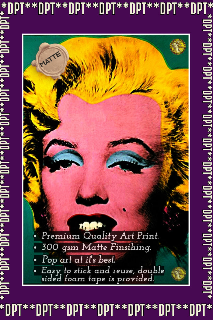 Turquoise Marilyn (1964) | Andy Warhol | Vintage Pop Art | Large Poster Print | Wall Frame