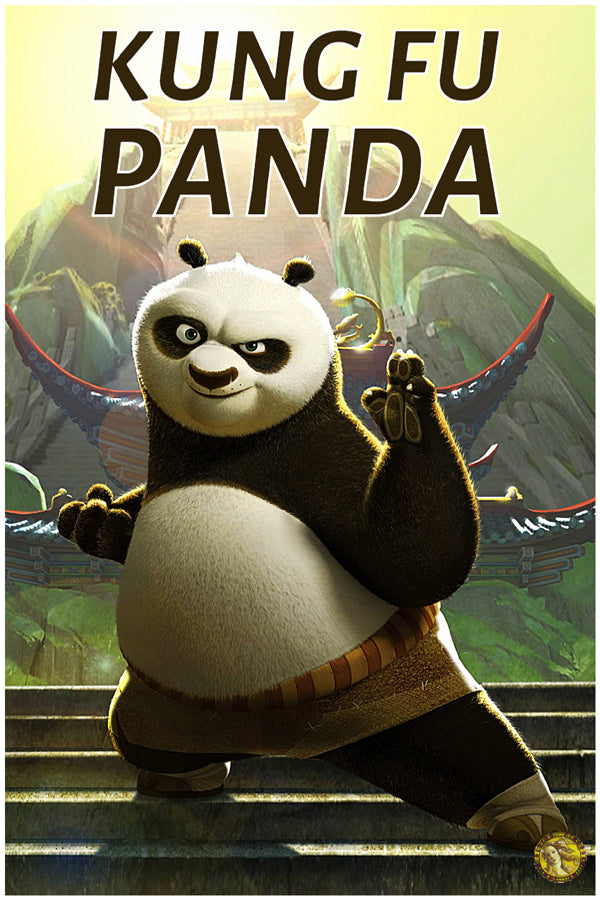 Kung Fu Panda | Classic Cartoon Poster | Art Print | Wall Frame