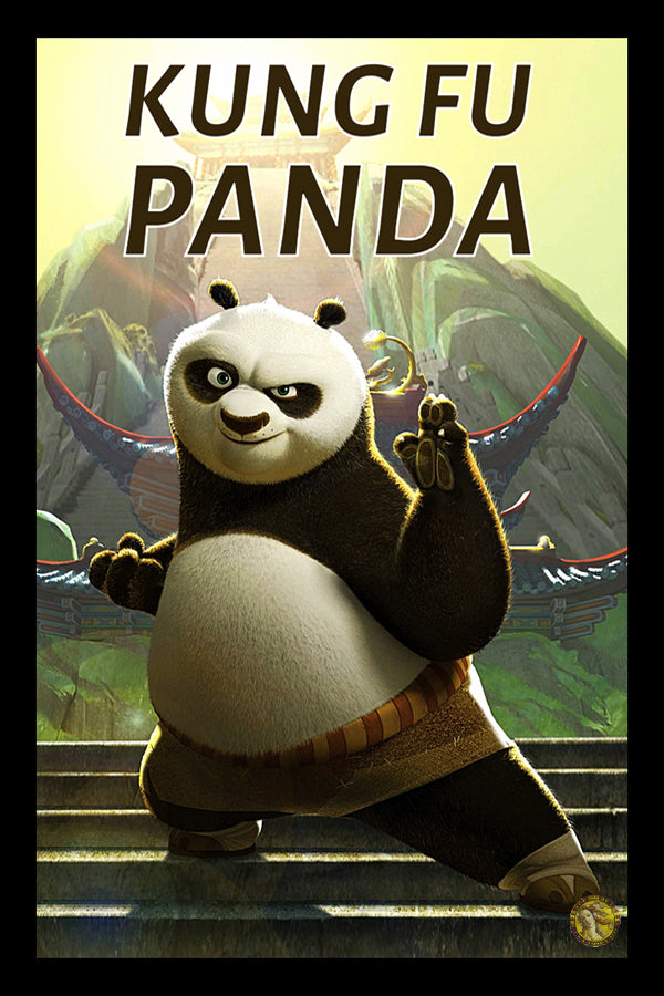 Kung Fu Panda | Classic Cartoon Poster | Art Print | Wall Frame