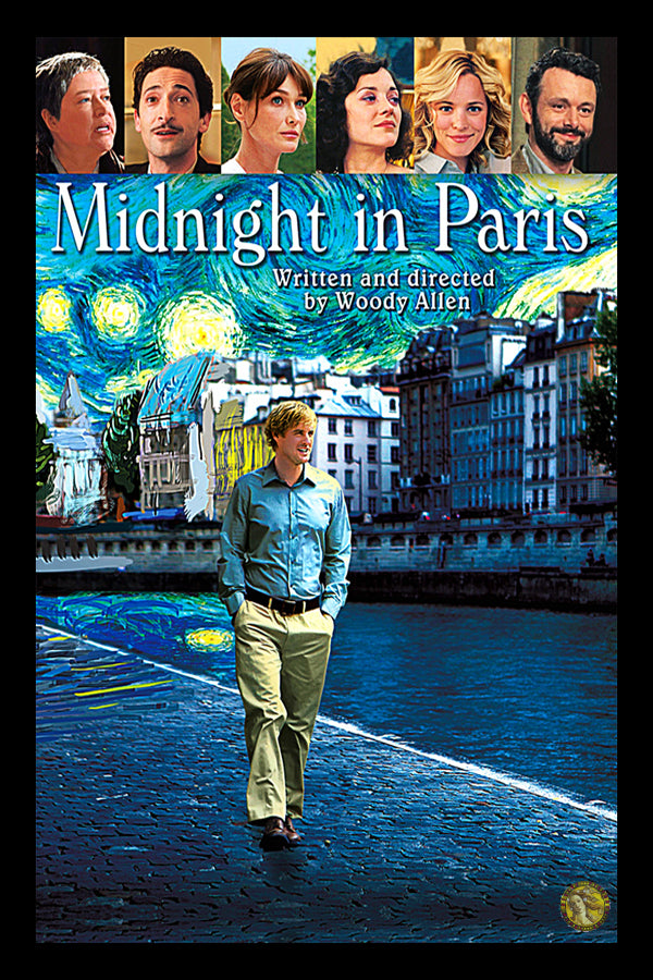 Midnight In Paris (2011) | Hollywood Movie Poster | Wall Frame
