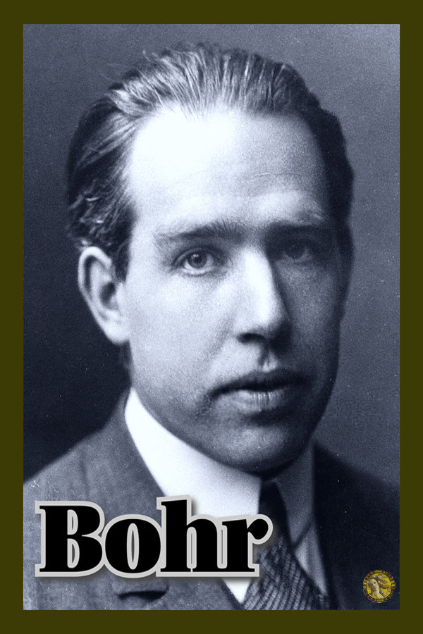 Niels Bohr | Vintage Famous Personalities | Large Poster Art Print | Wall Frame