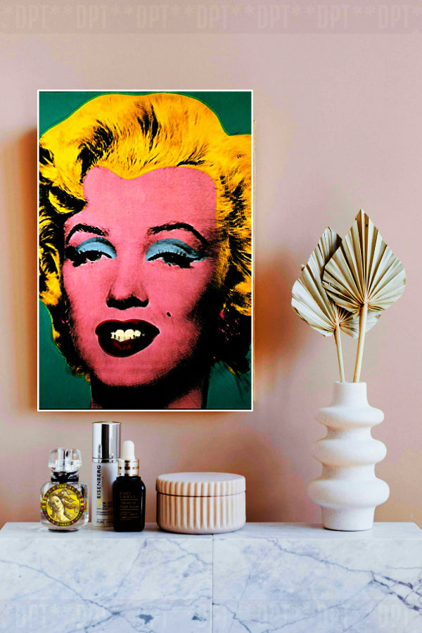 Turquoise Marilyn (1964) | Andy Warhol | Vintage Pop Art | Large Poster Print | Wall Frame