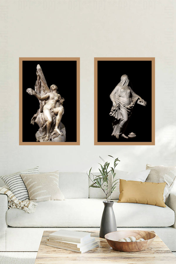Modesty | Antonio Corradini (1752) | Vintage Sculptures | Art Print | Wall Frame