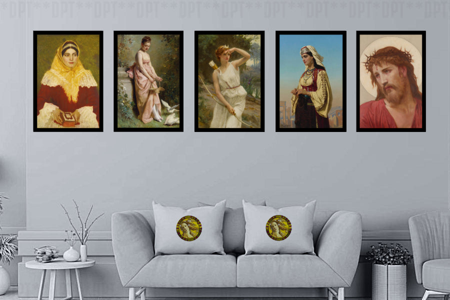 Care (1898) | Talbot Hughes | Painting Art Print | Wall Frame