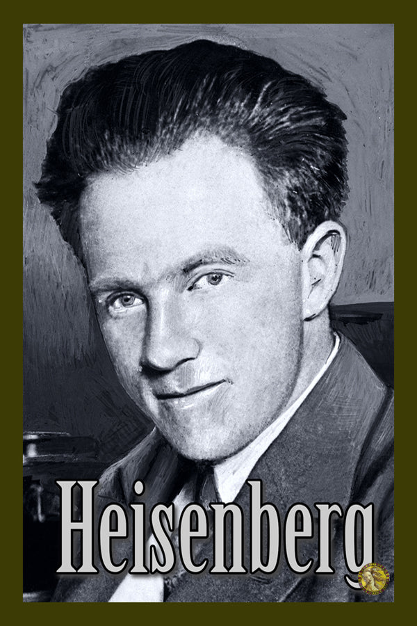 Werner Heisenberg | Vintage Famous Personalities | Large Poster Art Print | Wall Frame