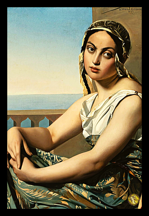 Young Female (1838) | Henri Lehmann | Painting Art Print | Wall Frame