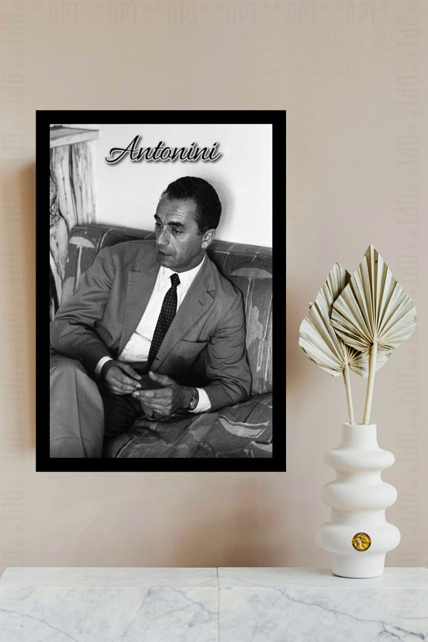 Michelangelo Antonini | Vintage Famous Personalities | Large Poster Art Print | Wall Frame