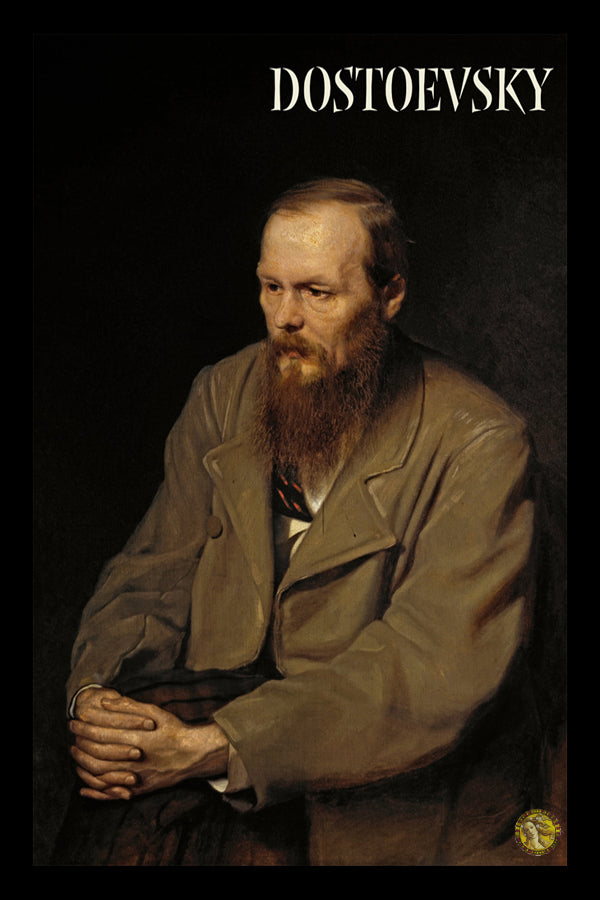 Fyodor Dostoevsky | Vintage Famous Personalities | Large Poster Art Print | Wall Frame