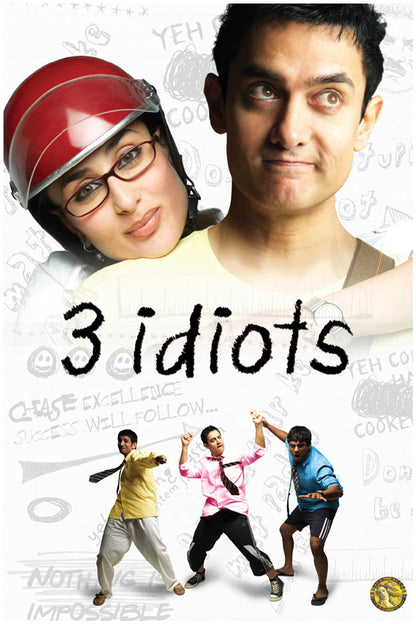 3 Idiots (2009) | Bollywood Movie Poster | Wall Frame