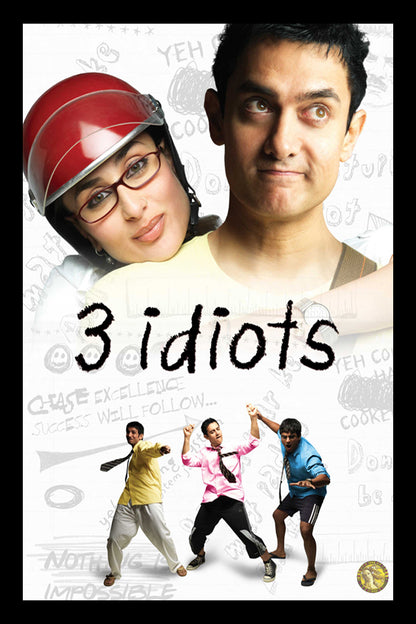 3 Idiots (2009) | Bollywood Movie Poster | Wall Frame