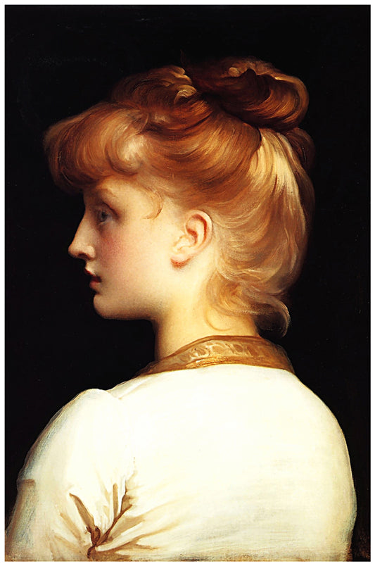 A Girl | Frederic Leighton | Painting Art Print | Wall Frame