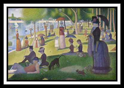 A Sunday on La Grande Jatte (1885) | Georges Seurat | Painting Art Print | Wall Frame