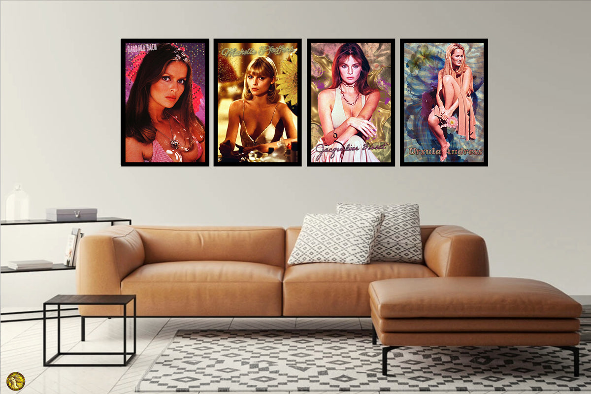 Barbara Bach | Vintage Hollywood Actress | Art Print | Wall Frame