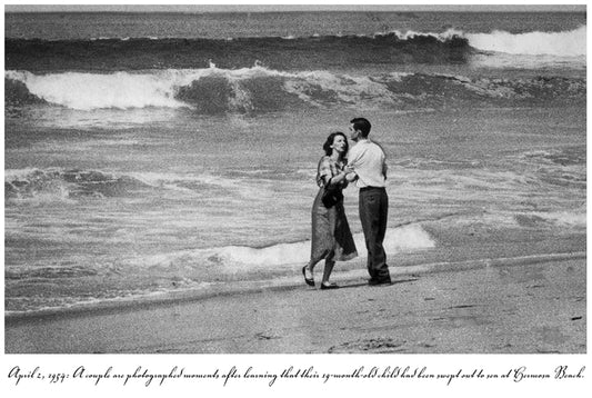 Tragedy At The Sea 1954 | Vintage Iconic Photograph | Wall Frame