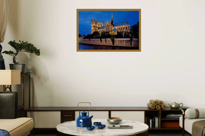 Notre Dame | Paris France | Vintage Landscape Architecture | Wall Frame