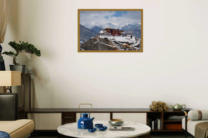 Potala Palace | Lhasa Tibet | Vintage Landscape Architecture | Wall Frame