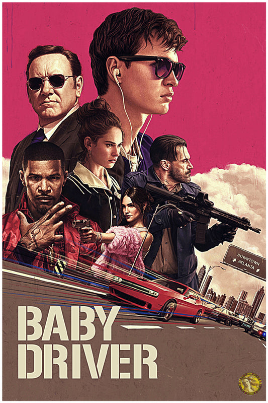 Baby Driver (2017) | Hollywood Movie Poster | Wall Frame