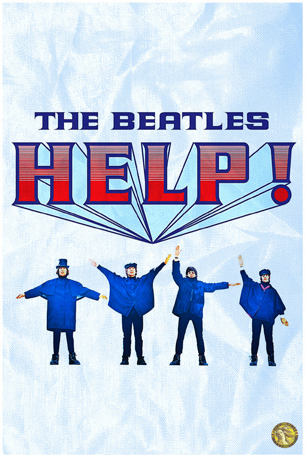 The Beatles | HELP! | Vintage Rock Band | Art Print | Wall Frame