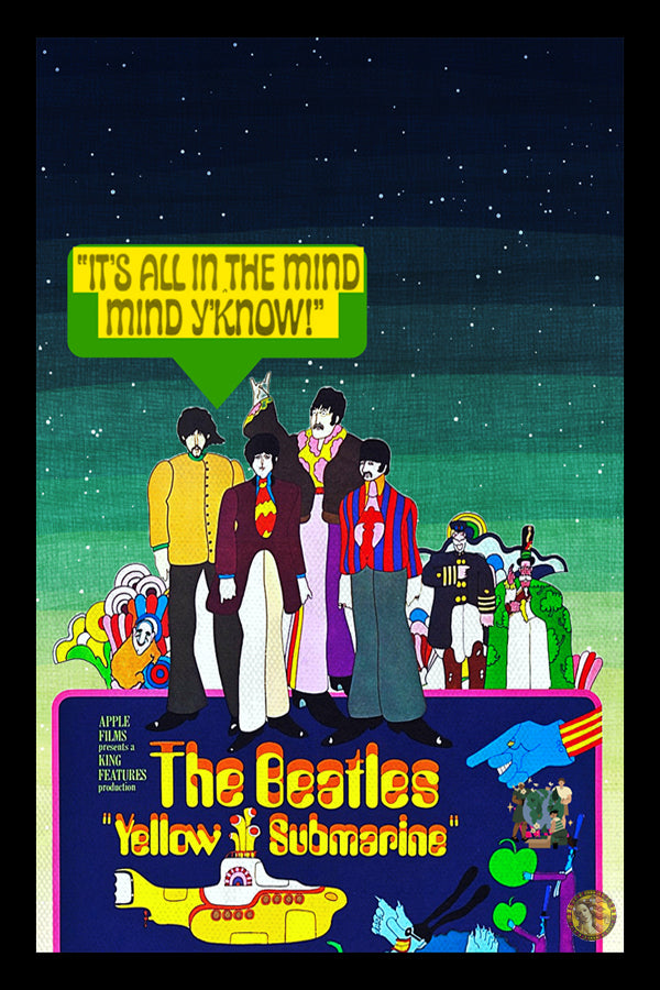 The Beatles | Yellow Submarine (1968) | Vintage Poster | Art Print | Wall Frame