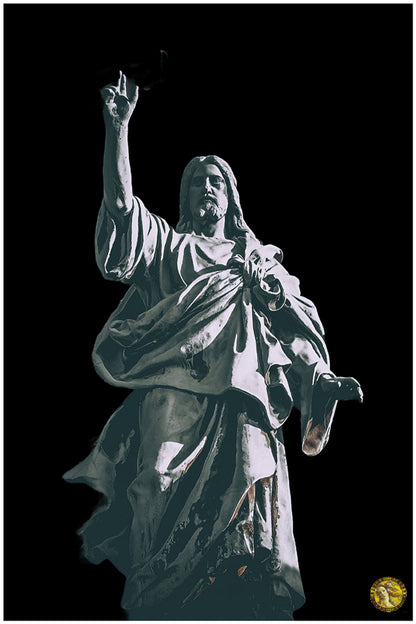 Statue of Jesus | Berliner Dom | Vintage Sculptures | Art Print | Wall Frame