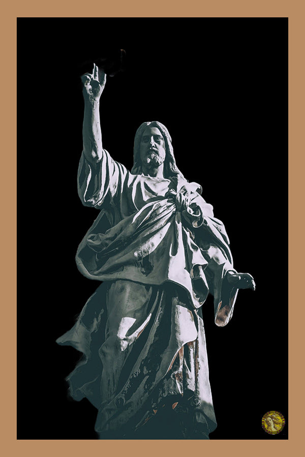 Statue of Jesus | Berliner Dom | Vintage Sculptures | Art Print | Wall Frame