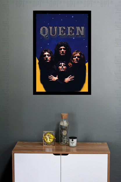 Queen | Vintage Music Group | Art Poster Print | Wall Frame