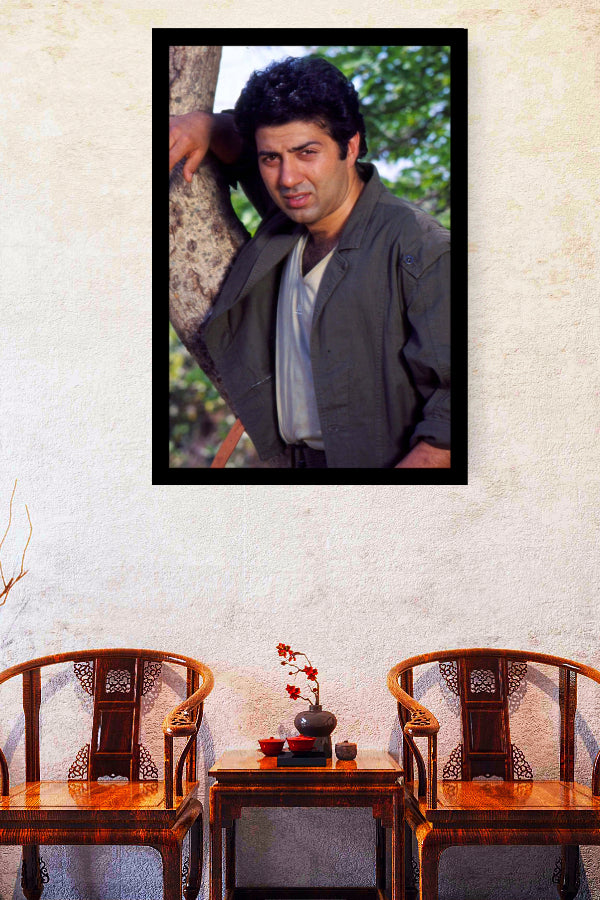 Sunny Deol | Vintage Bollywood Actor | Large Art Print | Wall Frame