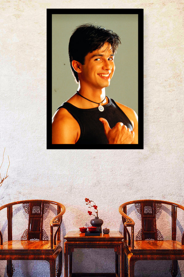 Shahid Kapoor | Vintage Bollywood Actor | Large Art Print | Wall Frame