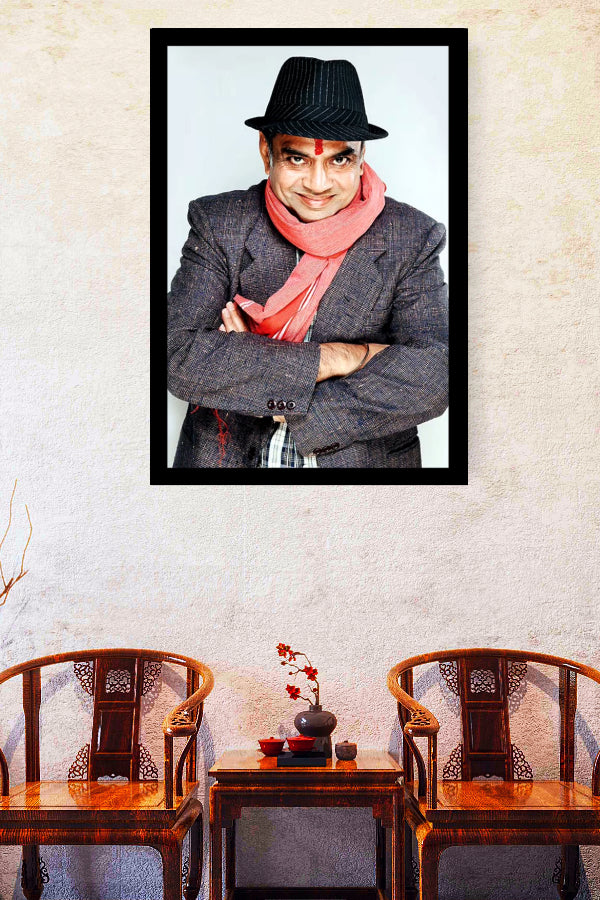 Paresh Rawal | Vintage Bollywood Actor | Large Art Print | Wall Frame