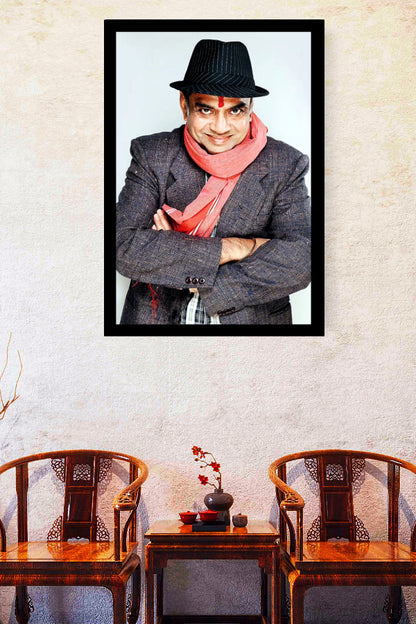 Paresh Rawal | Vintage Bollywood Actor | Large Art Print | Wall Frame