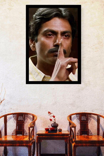 Nawazuddin Siddiqui | Vintage Bollywood Actor | Large Art Print | Wall Frame