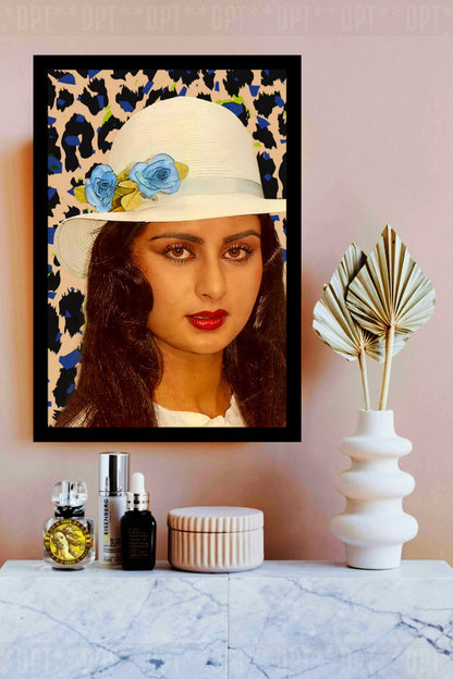 Poonam Dhillon | Vintage Bollywood Actress | Large Art Print | Wall Frame