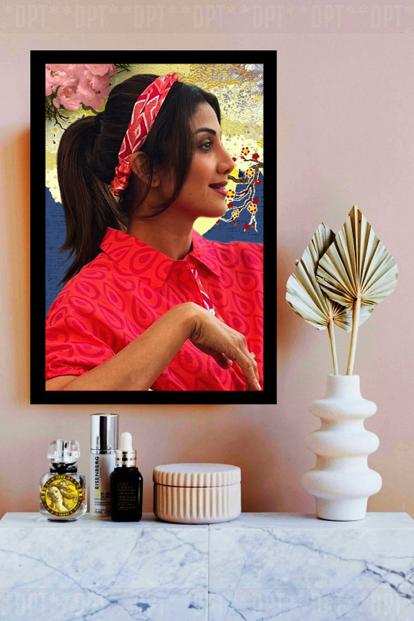 Shilpa Shetty | Vintage Bollywood Actress | Large Art Print | Wall Frame