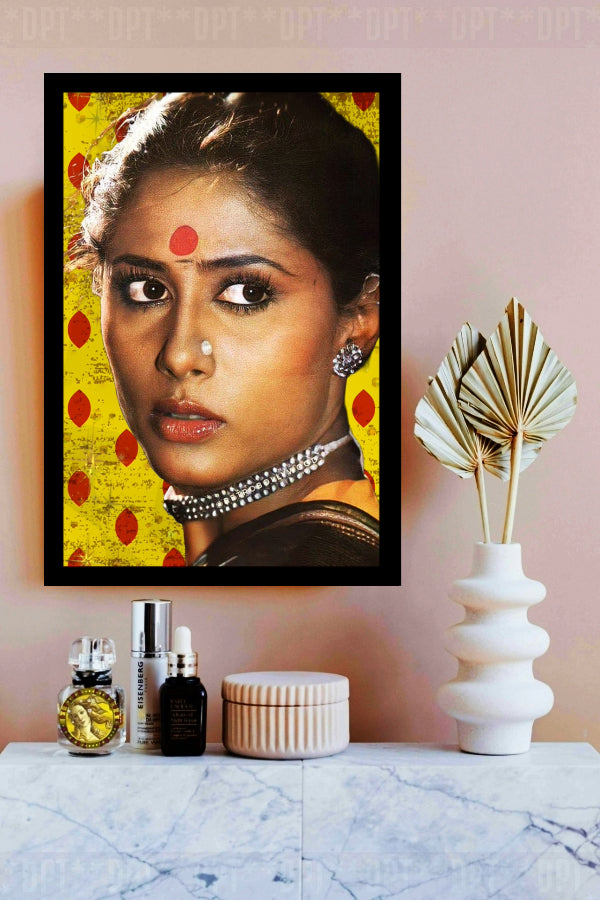 Smita Patil | Vintage Bollywood Actress | Large Art Print | Wall Frame