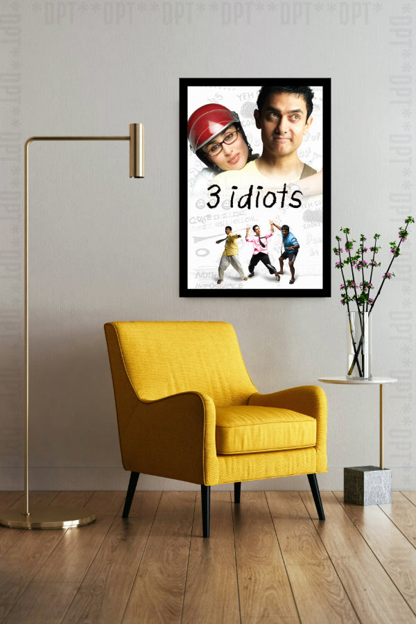 3 Idiots (2009) | Bollywood Movie Poster | Wall Frame