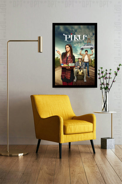 Piku (2015) | Bollywood Movie Poster | Wall Frame