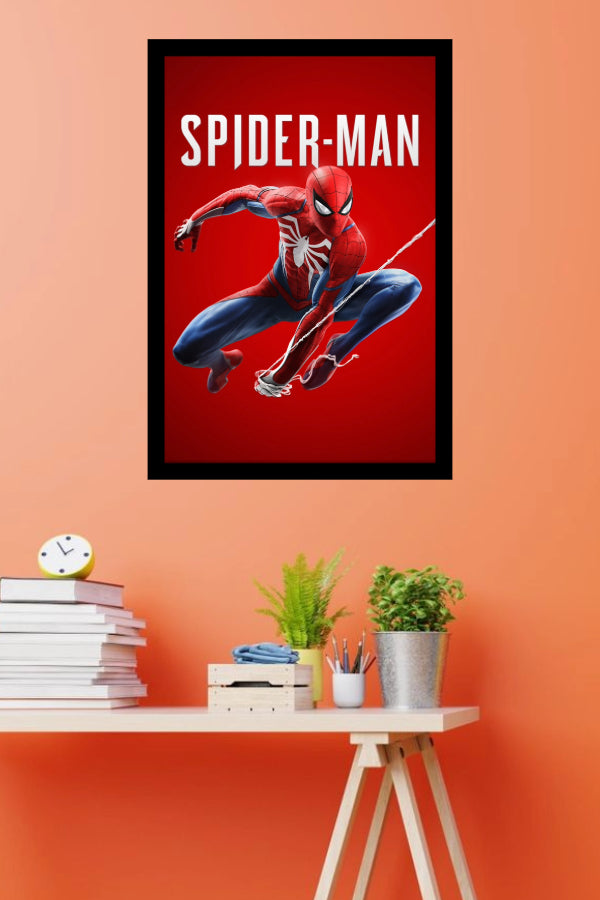 Spider Man | Classic Cartoon Poster | Art Print | Wall Frame