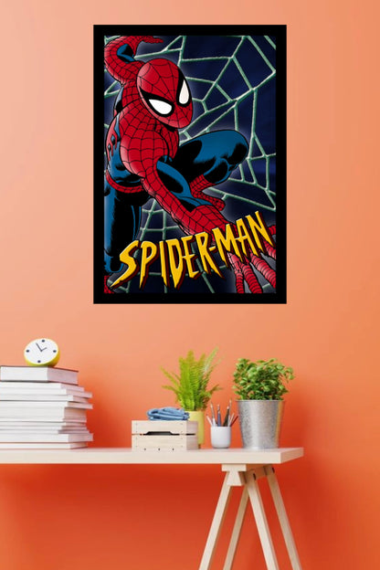 Spider Man | Classic Anime Poster | Art Print | Wall Frame