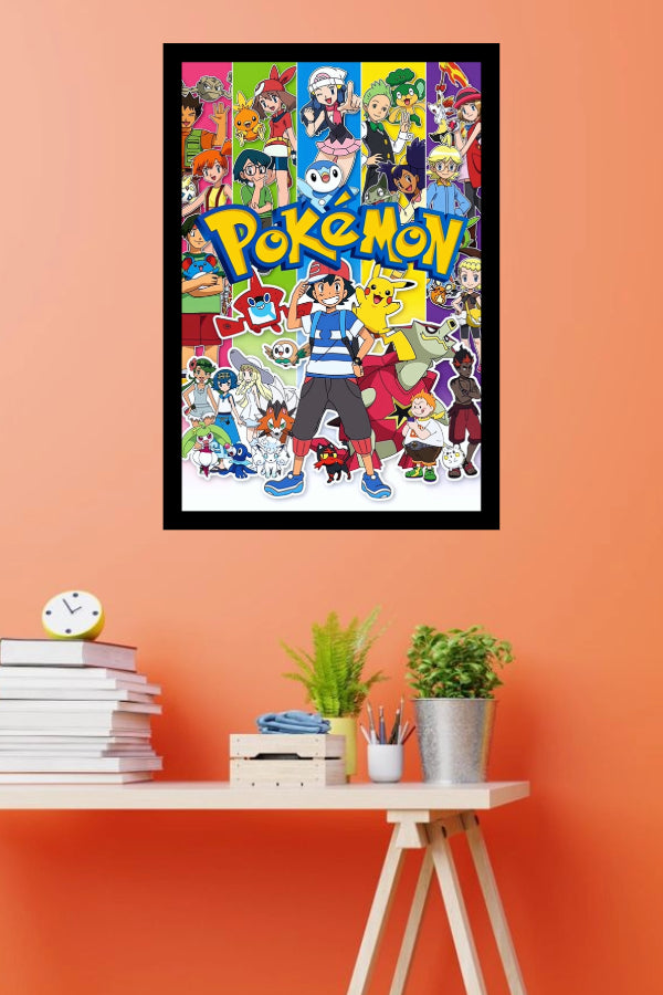 Pokémon | Classic Cartoon Poster | Art Print | Wall Frame