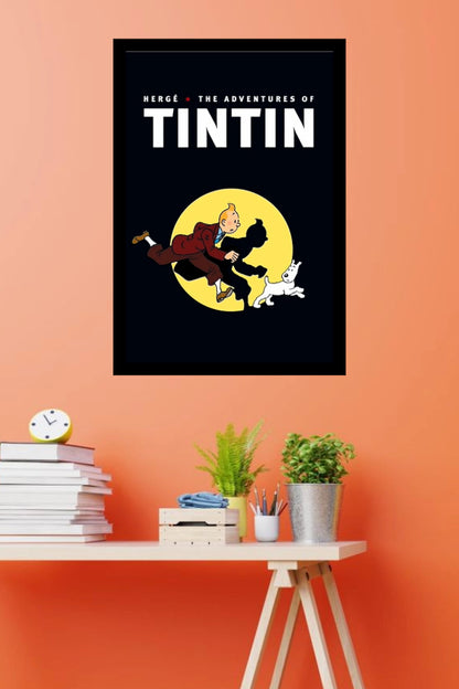 The Adventures of Tintin | Classic Anime Poster | Art Print | Wall Frame