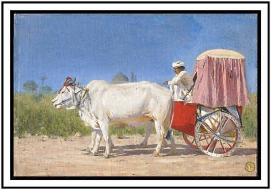 Carriage to Delhi (1875) | Vasily Vereshchagin | Painting Art Print | Wall Frame