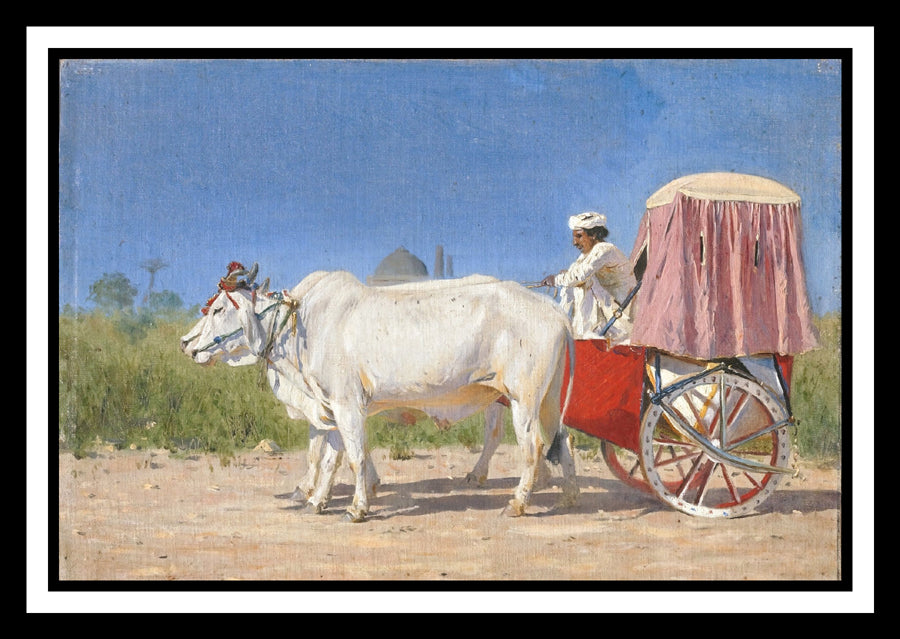 Carriage to Delhi (1875) | Vasily Vereshchagin | Painting Art Print | Wall Frame