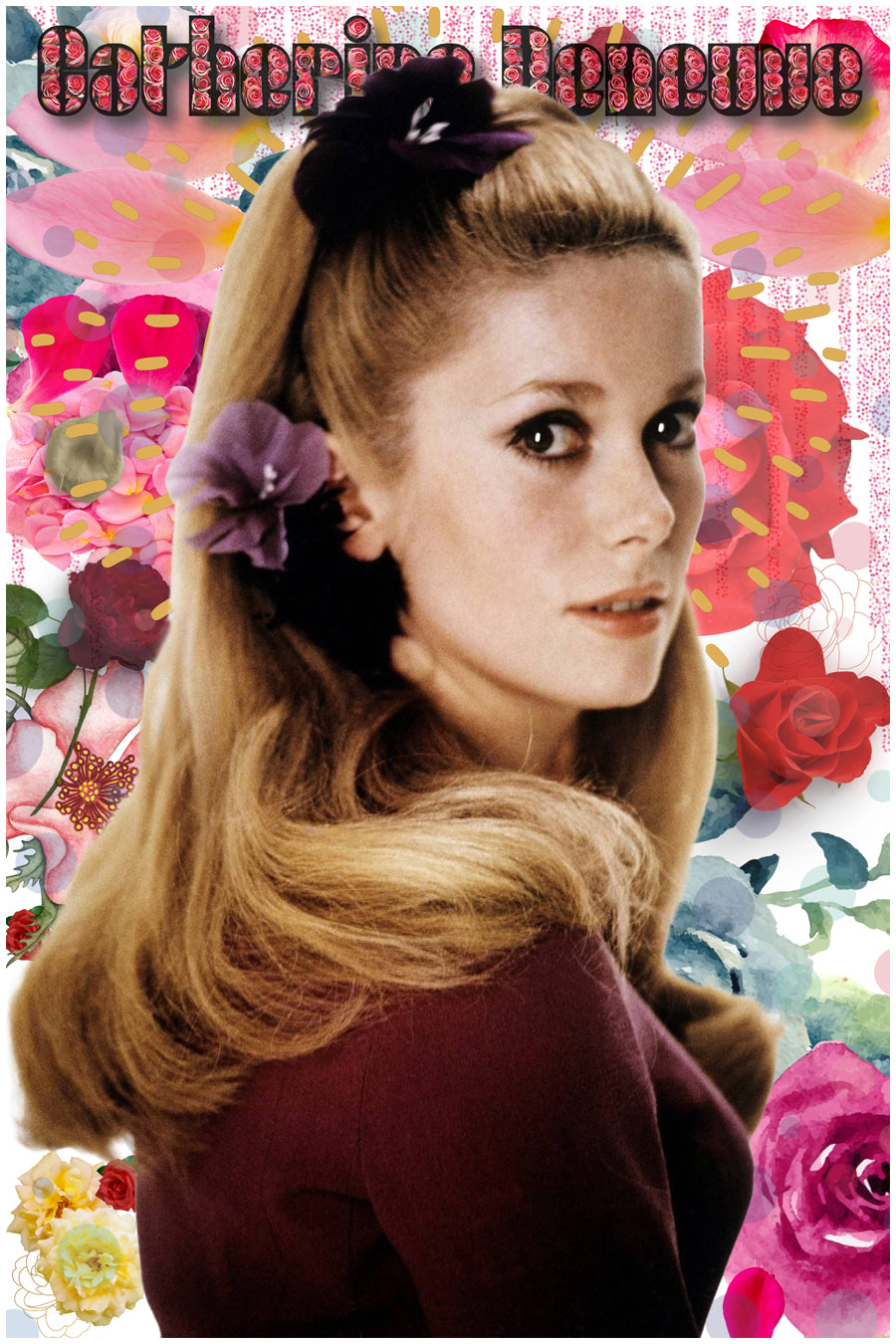 Catherine Deneuve | Vintage Hollywood Actress | Art Print | Wall Frame