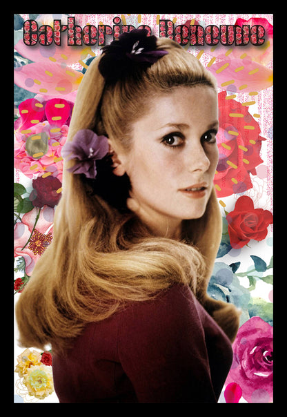 Catherine Deneuve | Vintage Hollywood Actress | Art Print | Wall Frame