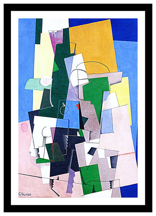 Cubist Composition (1921) | Georges Valmier | Abstract Geometric Art Print | Wall Frame