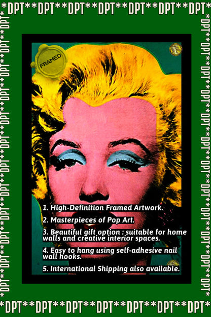 Turquoise Marilyn (1964) | Andy Warhol | Vintage Pop Art | Large Poster Print | Wall Frame