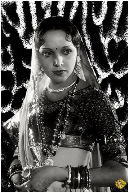 Devika Rani | Vintage Bollywood Actress | Large Art Print | Wall Frame