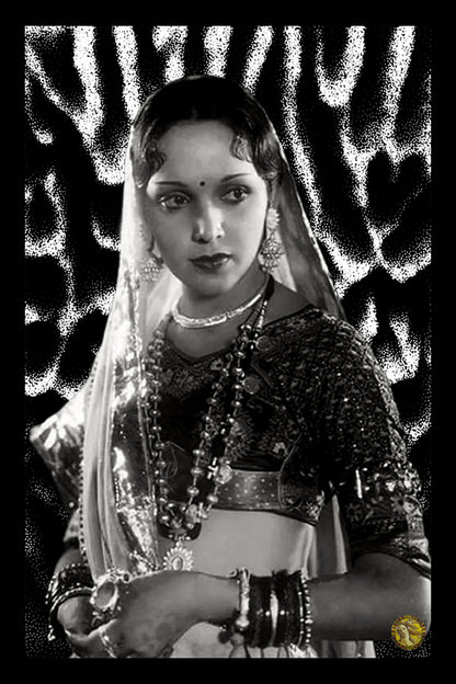 Devika Rani | Vintage Bollywood Actress | Large Art Print | Wall Frame