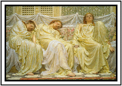 Dreamers (1882) | Albert Joseph Moore | Painting Art Print | Wall Frame